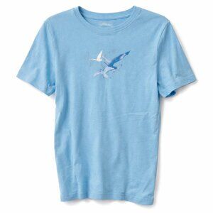 🦜NORTHERN RELECTIONS 100% Cotton Blue T-shirt with Bird print - M